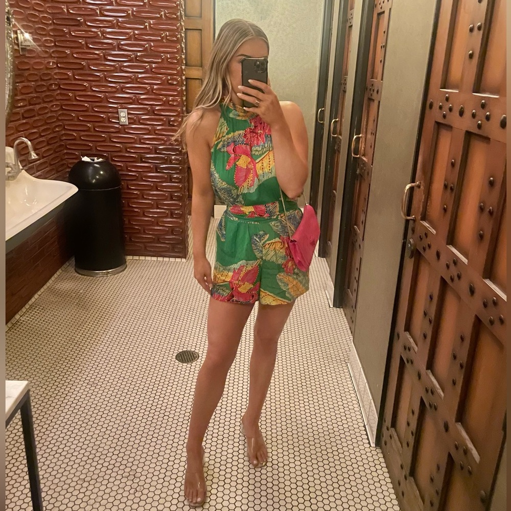 Cynthia Rowley Floral Romper